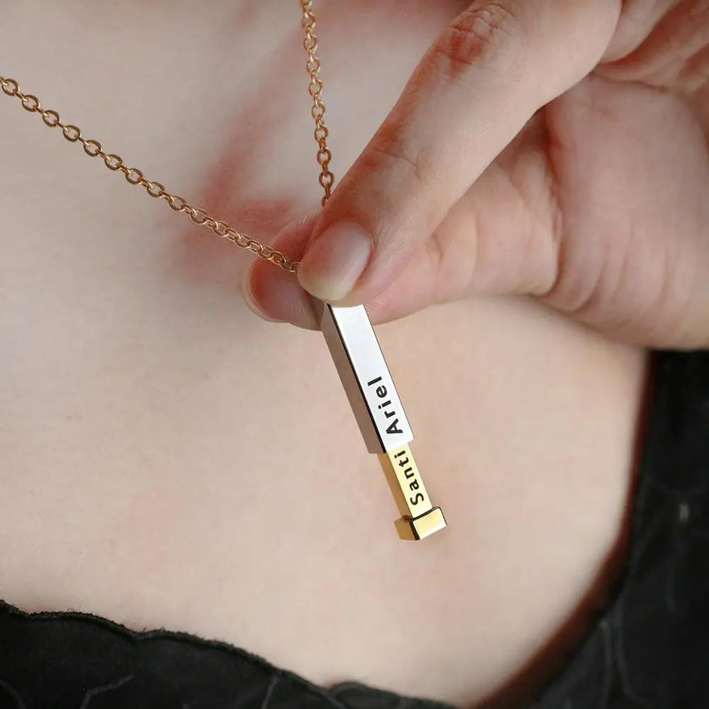 Personalized Hidden Name Necklace