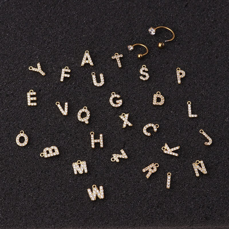 A-Z Alphabet Cartilage Earring