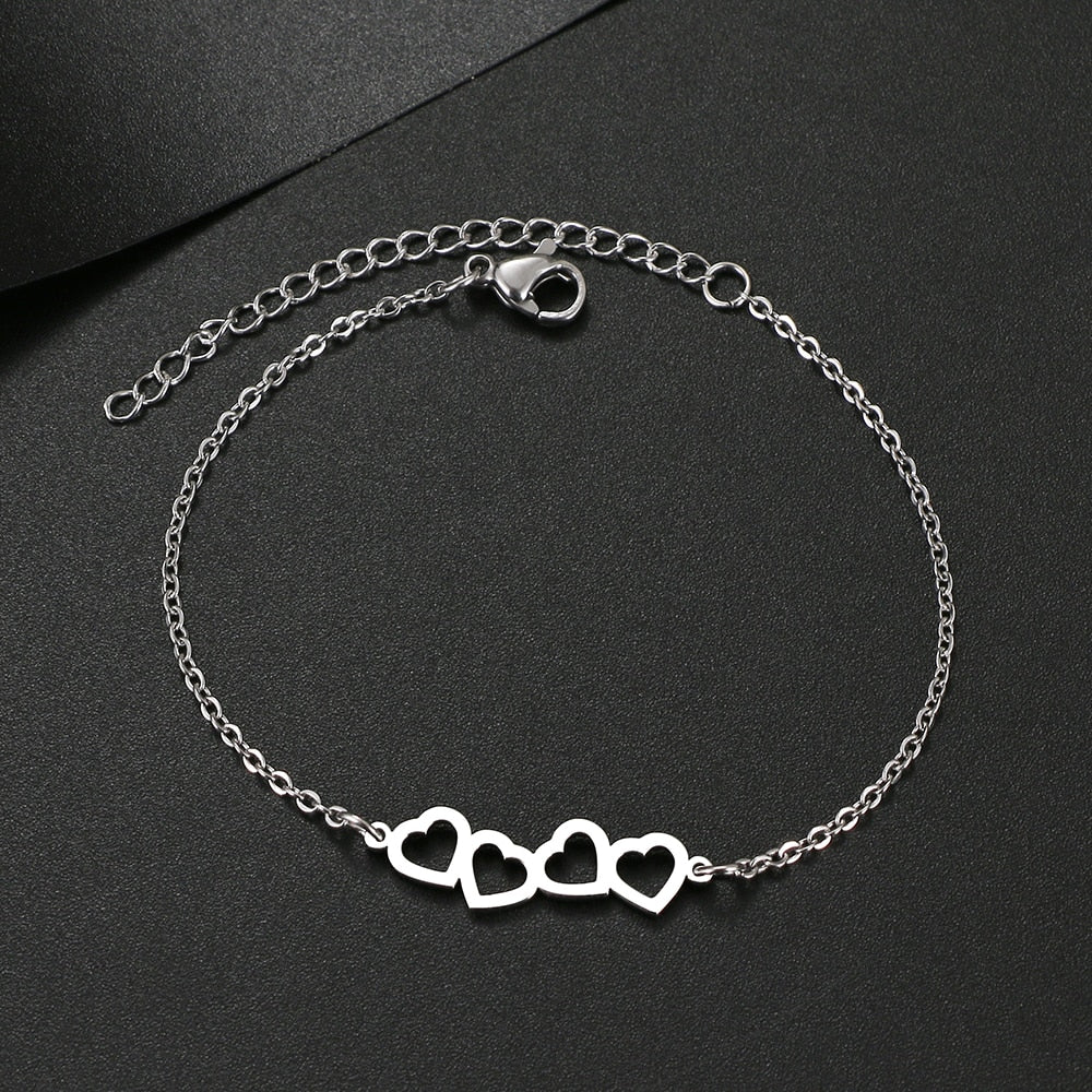 Hollow Heart Bracelet