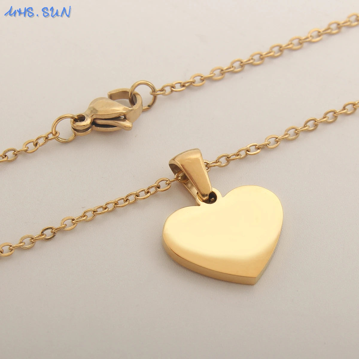 Heart Shell Initial Necklace