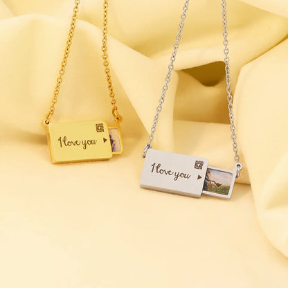 Hidden personalised "pull-out" Necklace