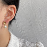 Baroque Shaped Stud Earrings